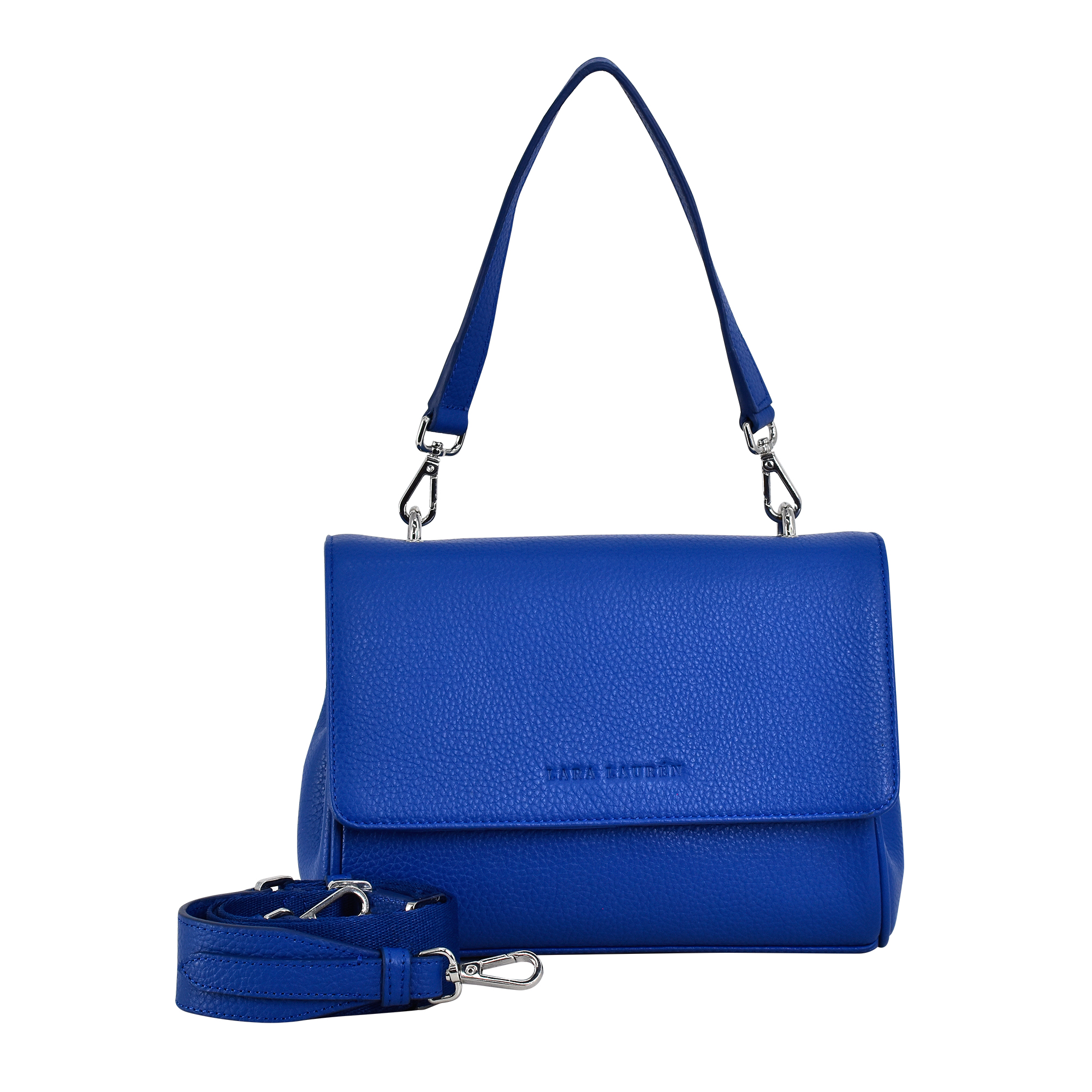 FLAPPY A Crossbody Überschlagtasche mit neuem Nylonriemen, royal blue